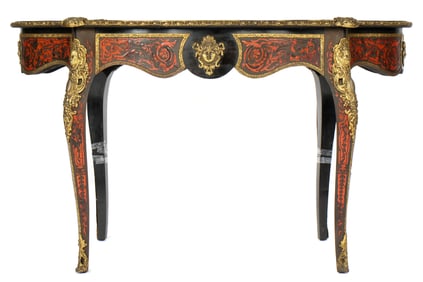 French Louis XV Style Boulle Inlaid Center Table