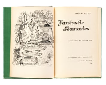 Dali Signed Mandoz Fantastic Memories Book