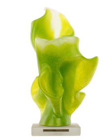 Salvador Dali L'Anti-Fleur Pate de Verre Sculpture