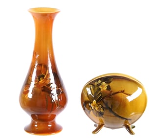 Two Rookwood Pottery Standard Glaze Vases