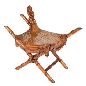 Manner of Besarel Carved Venetian Bench / Stool