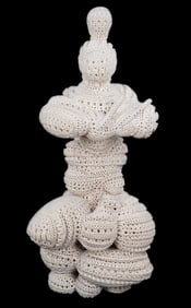 Large Alexander Ney Drummer Terracotta Sculpture
