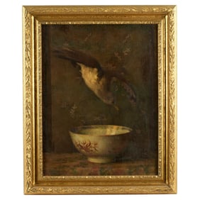 Joseph Milner Kite Still Life with Bird and Bowl