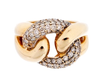 Le Vian 14k Gold and Diamond Knot Ring