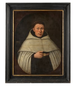 attr. Englebert Fisen 18th C. Portrait of a Monk