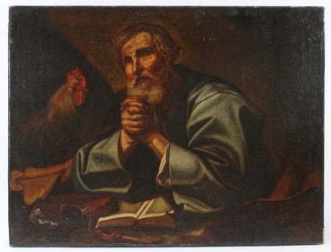 18th/19th Century Penitence of St. Peter Painting