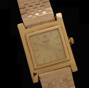 Vintage 18k Gold Mens Rolex Wrist Watch