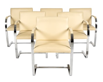 Six after Van Der Rohe BRNO Arm Chairs