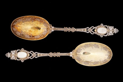 Pr Frederick Elkington English Silver Tablespoons