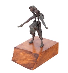 Mervine Chianelli Modernist Leapfrog Bronze
