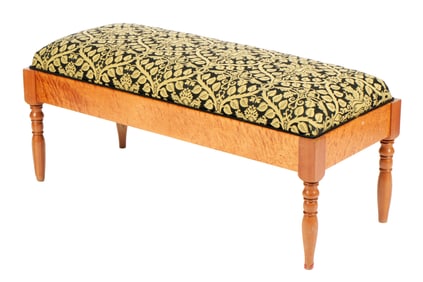Birds Eye Maple Window Bench / Stool