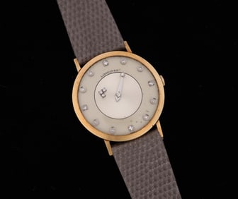 Longines 14k Gold & Diamond Mystery Dial Watch