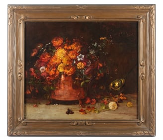 Elliot Daingerfield Still Life of Flowers Painting