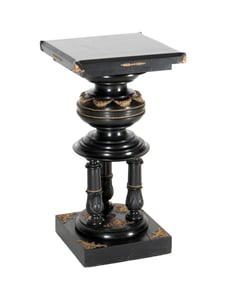 Aesthetic Movement Ebonized Wood Pedestal