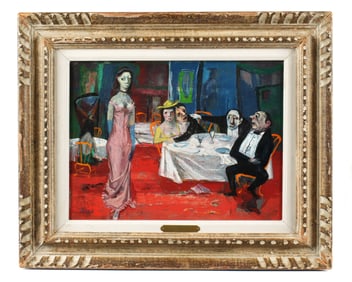 Louis Bosa "Night Club" Cafe Painting
