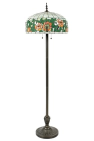 Townes Tiffany Style Leaded Glass Floor Lamp