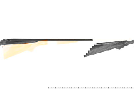 Ithaca Model 100 20ga Double Barrel Shotgun: Serial number S6103946, hammerless side by side, 20 gauge, barrel length 28", 14.25" length to pull, single trigger, checkered wood stock, overall 44.5". Very minor spotting to barrel exteriors. Bores