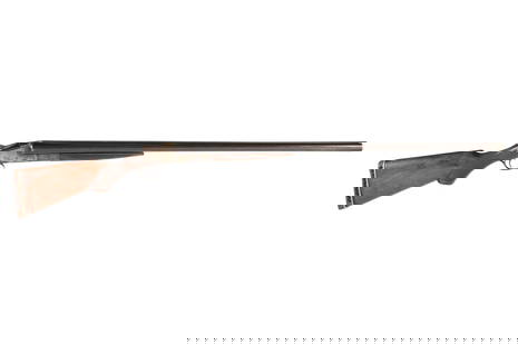 L. C. Smith Field 12 Gauge Double Barrel Shotgun: Serial Number 216702, Field Grade, hammerless side by side, Armor Steel barrel length 30", also marked Hunter Arms Co., 13.75" length to pull, checkered walnut stock, rubber butt, overall 45.75". Cond