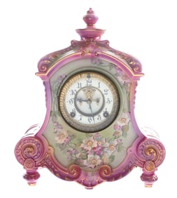 Royal Bonn La Flandre Ansonia Mantel Clock