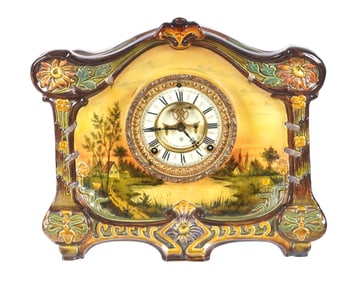 Royal Bonn La Croix Ansonia Mantel Clock