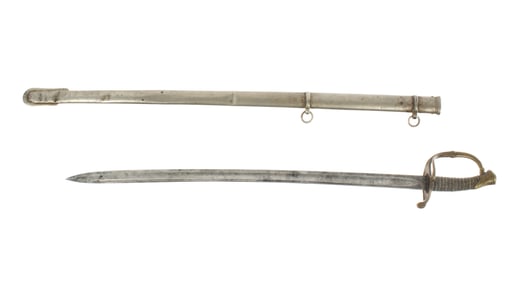 ID Major John Wood Civil War Non Regulation Sword