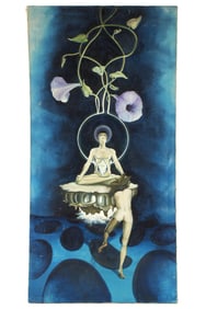 Roi Merriman Fantasy Meditating Man Painting