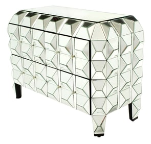 Hollywood Regency Style Four Drawer Chest