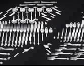 48pc Georg Jensen Acanthus Sterling Flatware