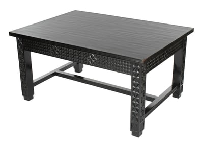 North African Moroccan Berber Carved Dining Table