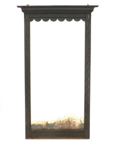 North African Moroccan Berber Carved Wall Mirror