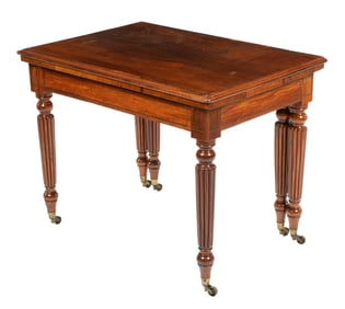 Gillows Quality English Rosewood Flip Top Table
