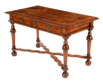 Italian Baroque Style Oyster Veneer Table