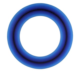 Brian Taylor Mid Century Geometric Circle Painting