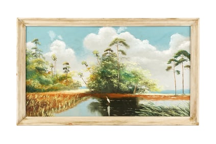 Large Alfonso Moran Florida Highwaymen Backwaters