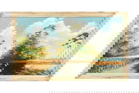 Large Alfonso Moran Florida Highwaymen Backwaters