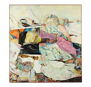Large Keith Martin Abstract Composition Painting