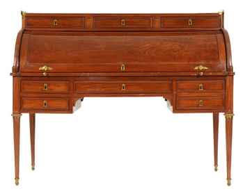 French Mahogany Louis XVI Cylinder Desk C. 1790