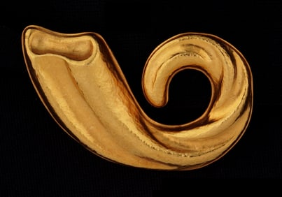 Ilias Lalaounis 18k Gold Modernist Brooch