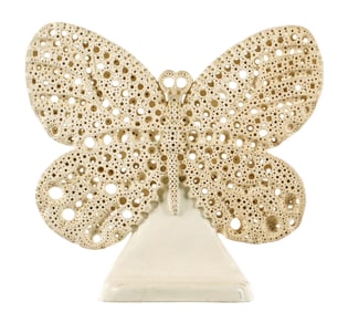 Alexander Ney Terracotta Butterfly Sculpture