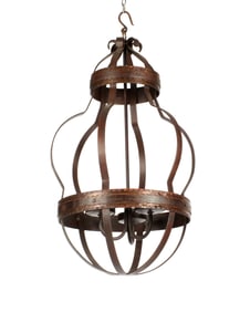 Gothic Revival Style Wrought Iron Chandelier