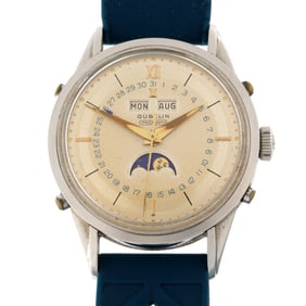 Gubelin Ipsomatic Moon Phase Stainless Wrist Watch