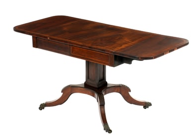 Regency Rosewood Drop Leaf Sofa Table