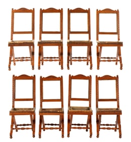 Set of 8 French Renaissance Revival Chairs