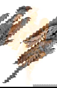 Large Spanish Colonial Carved Figure of St Michael