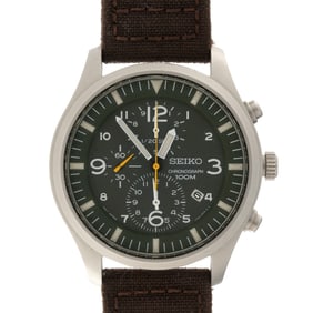 Seiko Chronograph Stainless Steel Wrist Watch