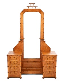 Aesthetic Movement Maple Drop Well Dresser Vanity