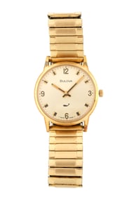 Vintage Bulova Gold Toned Wrist Watch