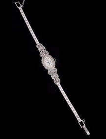 Waltham Ladies 14k gold & Diamond Wrist Watch