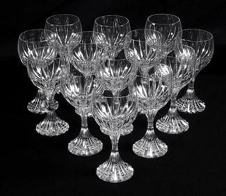 13 Baccarat Crystal Massena White Wine Stems