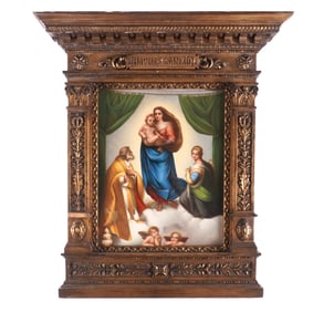 The Sistine Madonna KPM Porcelain Plaque